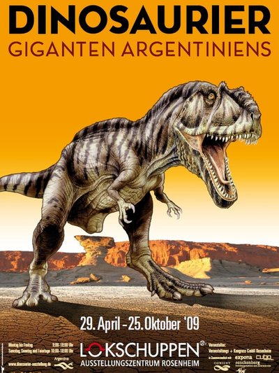 Plakat der Ausstellung Dinos Plakat der Ausstellung Dinos