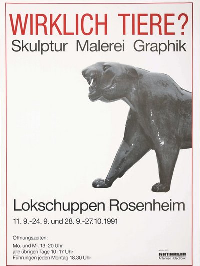 Plakat der Ausstellung Wirklich Tiere? Plakat der Ausstellung Wirklich Tiere?