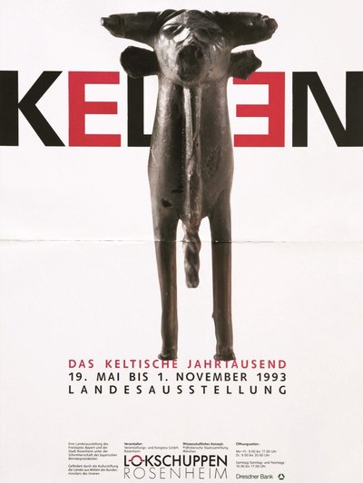 Plakat der Ausstellung Das keltische Jahrtausend Plakat der Ausstellung Das keltische Jahrtausend