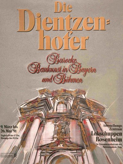 Plakat der Ausstellung die Dientzenhofer Plakat der Ausstellung die Dientzenhofer