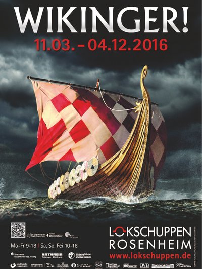 Plakat der Ausstellung Wikinger. Plakat der Ausstellung Wikinger