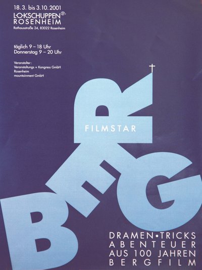 Plakat der Ausstellung Bergfilm Plakat der Ausstellung Bergfilm