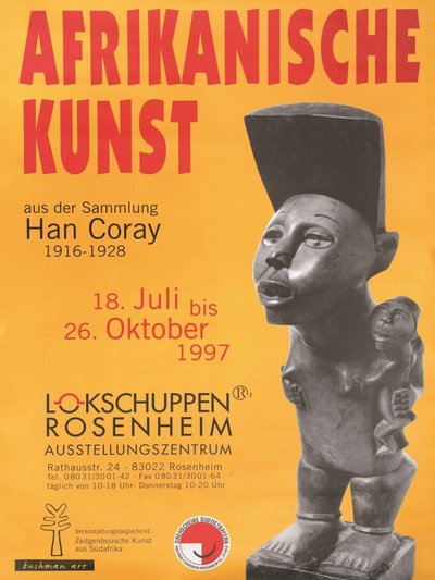 Plakat der Ausstellung Afrikanische Kunst Plakat der Ausstellung Afrikanische Kunst