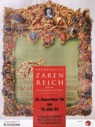 Plakat der Ausstellung Prunkvolles Zarenreich Plakat der Ausstellung Prunkvolles Zarenreich