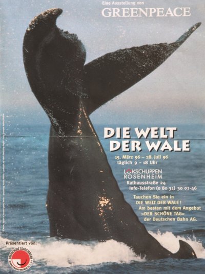 Plakat der Ausstellung Welt der Wale Plakat der Ausstellung Welt der Wale