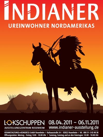 Plakat der Ausstellung Indianer Plakat der Ausstellung Indianer