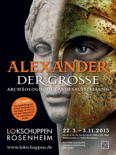 Plakat der Ausstellung Alexander der Große Plakat der Ausstellung Alexander der Große