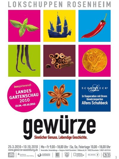 Plakat der Ausstellung Gewürze Plakat der Ausstellung Gewürze